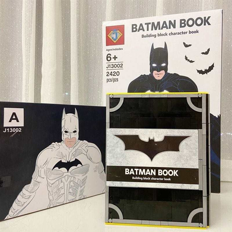 Batman Book with Mini Figures 2420 Pieces compatible with Lego. Glow in the dark
