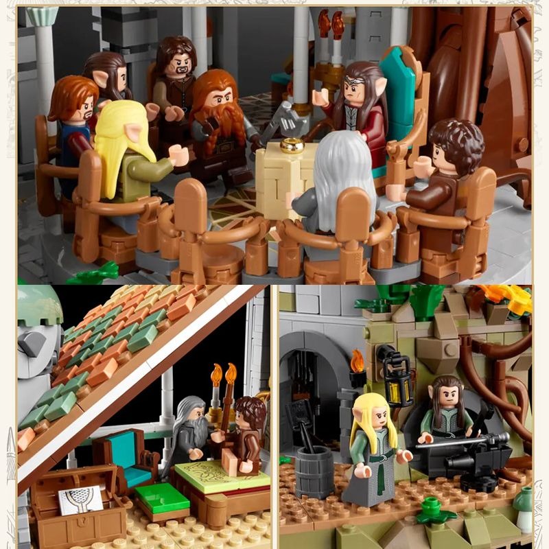 Rivendell - Lord of the Rings, Not Lego but Compatible, w Mini Figures, 6167 pcs