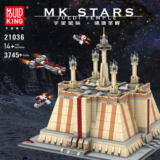 Jedi Temple Mould King 21036 Galaxy Building Kit Spaceship UCS Imperial Star Destroyer City Building Collection (3745 Pieces)