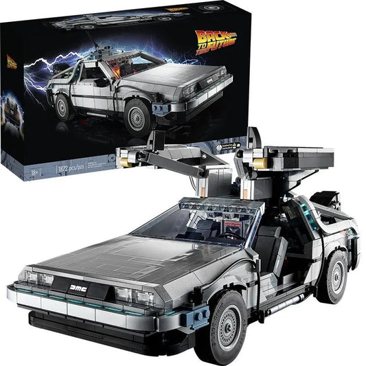 Back to the Future Delorian, Not Lego but compatible, 1872 Pcs. Sealed Box
