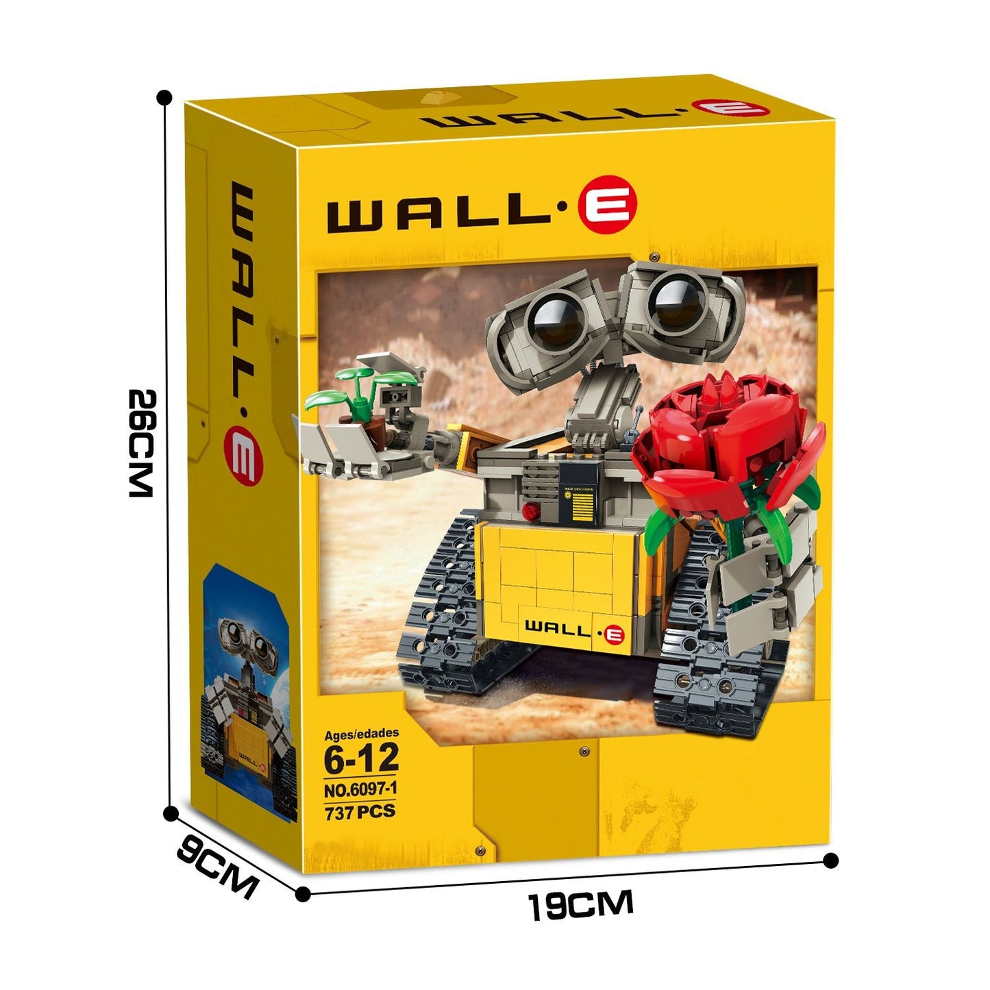 Wall-E Robot, Not Lego but compatible, 687 Pcs, Sealed Box