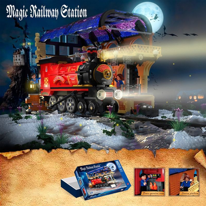 Magic Railroad Station - Harry Potter, MICRO BRICKS, not Lego Wicked Cool Sealed