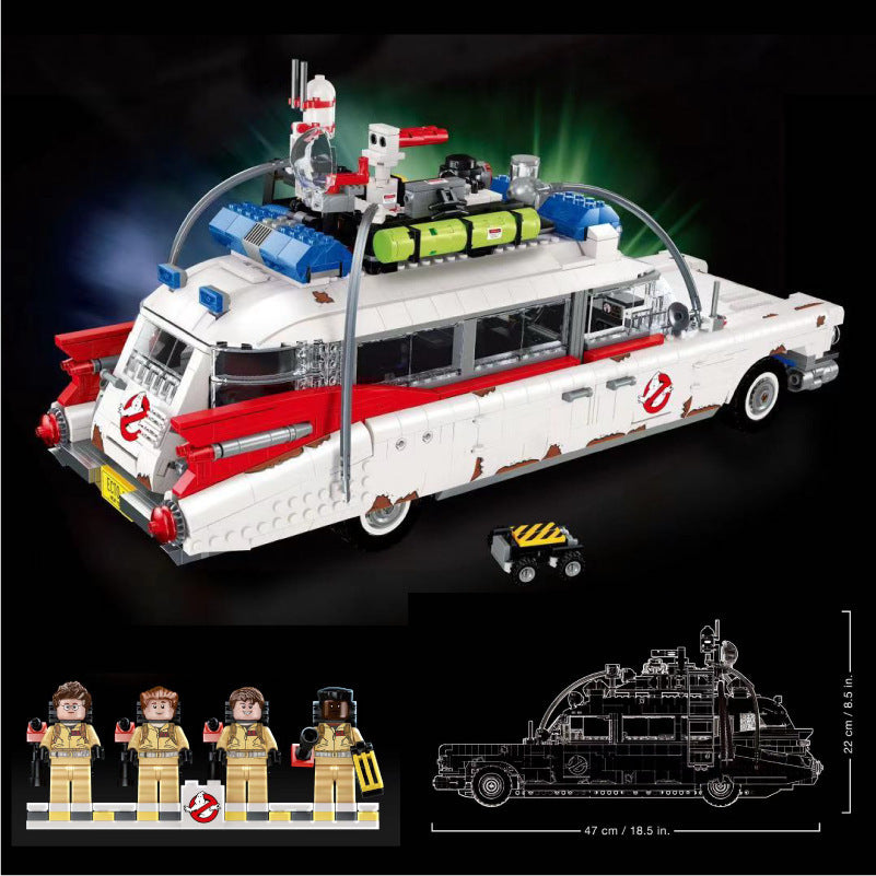 Ghost Busters Ecto1 Ambulance - Large - (Light Kit Optional) 2868 Pieces
