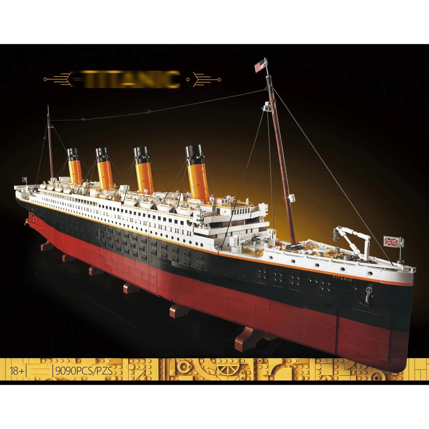 Titanic Oceanliner, UCS, Not Lego but compatible 68036 HUGE,  9090 PCS, Sealed