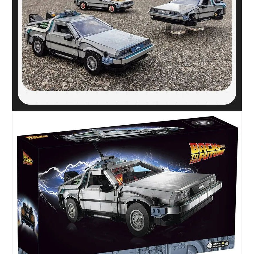 Back to the Future Delorian, Not Lego but compatible, 1872 Pcs. Sealed Box
