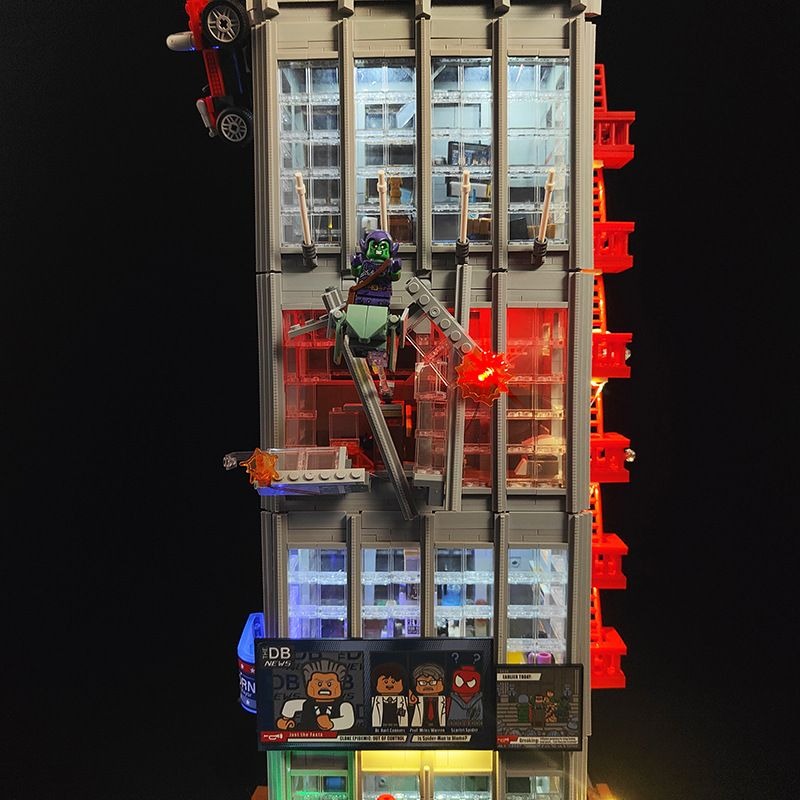 Daily Bugle Light Kit. For Lego, No blocks included