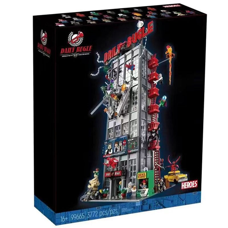 Daily Bugle Building, Spiderman, 3772 Pieces, Light Kit Optional Lego Compatible