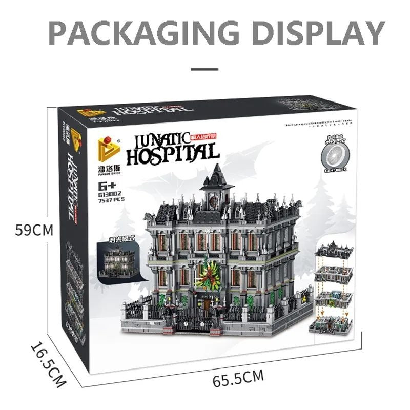 A Arkham Asylum - Batman - Lego Compatible 7537 PCS, Sealed Box