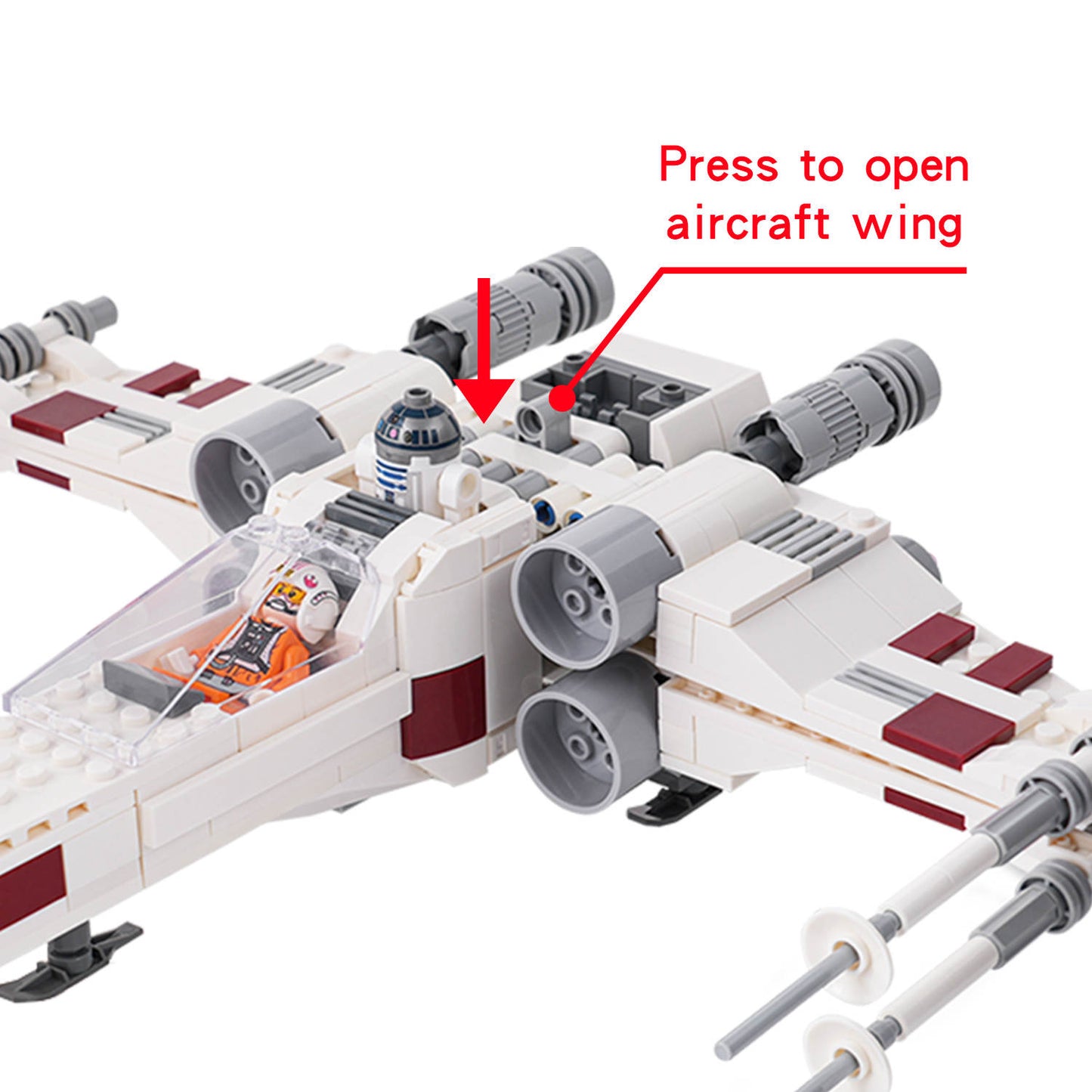 X Wing with Figures 557 pieces