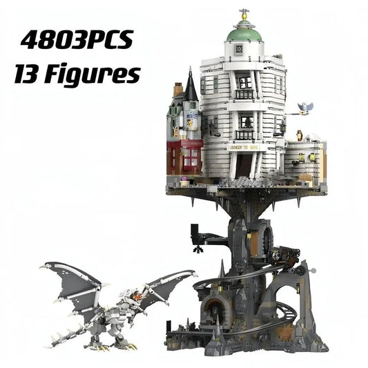 Gringotts Bank, Harry Potter, 4803 PCS, HUGE. Not Lego but compatible with